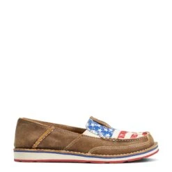Ariat® Ladies Brown & Distressed Flag Cruiser Shoes 10040359 7 Ariat® Ladies Brown & Distressed Flag Cruiser Shoes 10040359 -Ariat Shop S22 WMS WEST 10040359 side654321978654