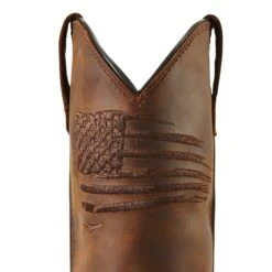 Ariat Ladies Anthem Patriot Waterproof Brown Square Toe Boots 10040369 -Ariat Shop S22 WMS WEST 10040369 detail01
