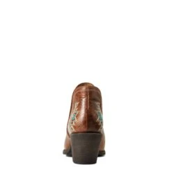 Ariat Ladies Encore Southwestern Cognac Snip Toe Booties 10040376 -Ariat Shop S22 WMS WEST 10040376 heel