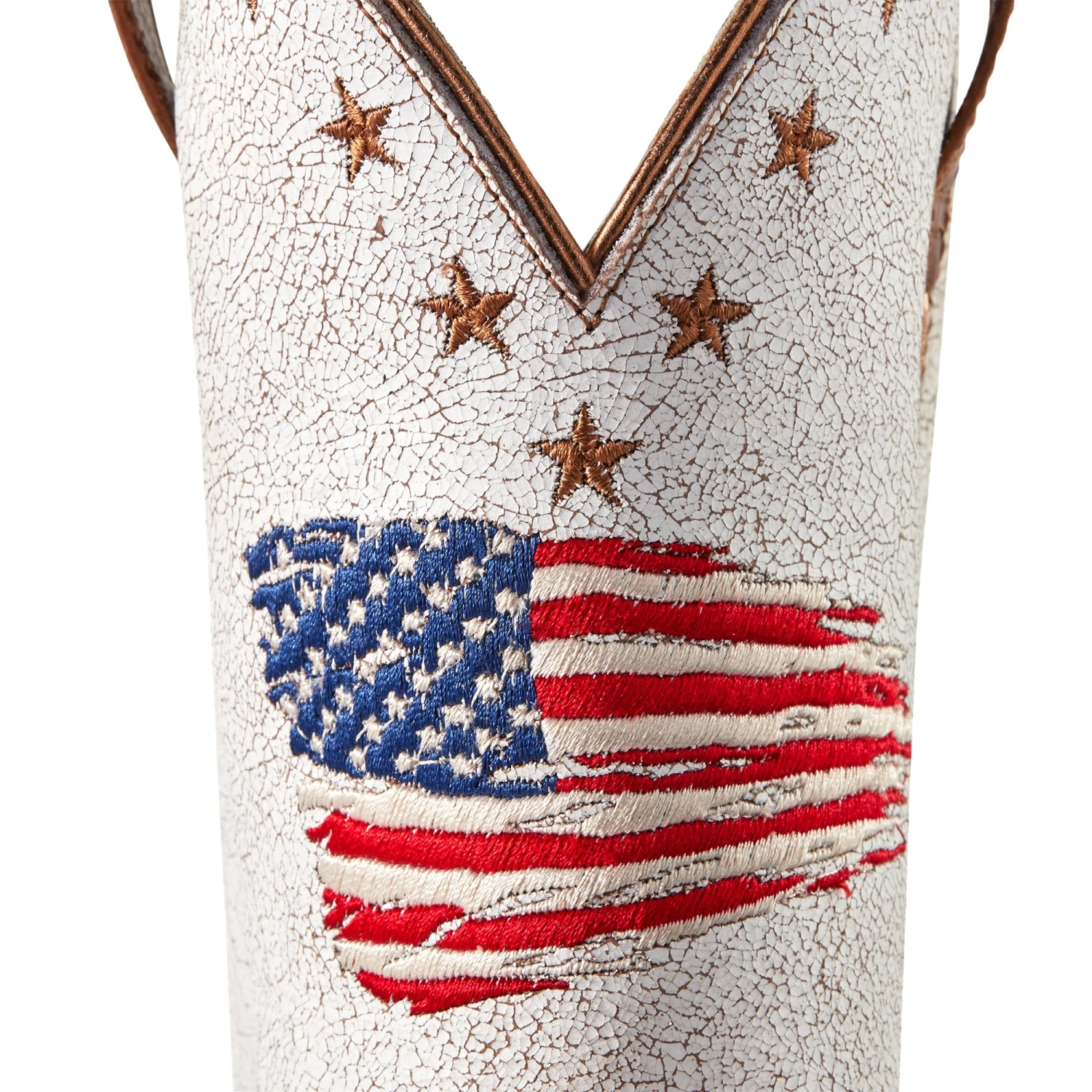 Ariat Ladies Circuit Patriot Crackle White Square Toe Boots 10040400 6 Ariat Ladies Circuit Patriot Crackle White Square Toe Boots 10040400 - Image 6