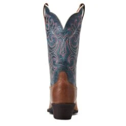 Ariat® Ladies Round Up Storming Brown Square Toe Boots 10040446 -Ariat Shop S22 WMS WEST 10040446 heel
