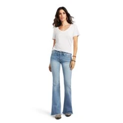Ariat Ladies R.E.A.L Perfect Rise Regina Flare Jeans 10040503 11 Ariat Ladies R.E.A.L Perfect Rise Regina Flare Jeans 10040503 -Ariat Shop S22 WMS WEST 10040503 full