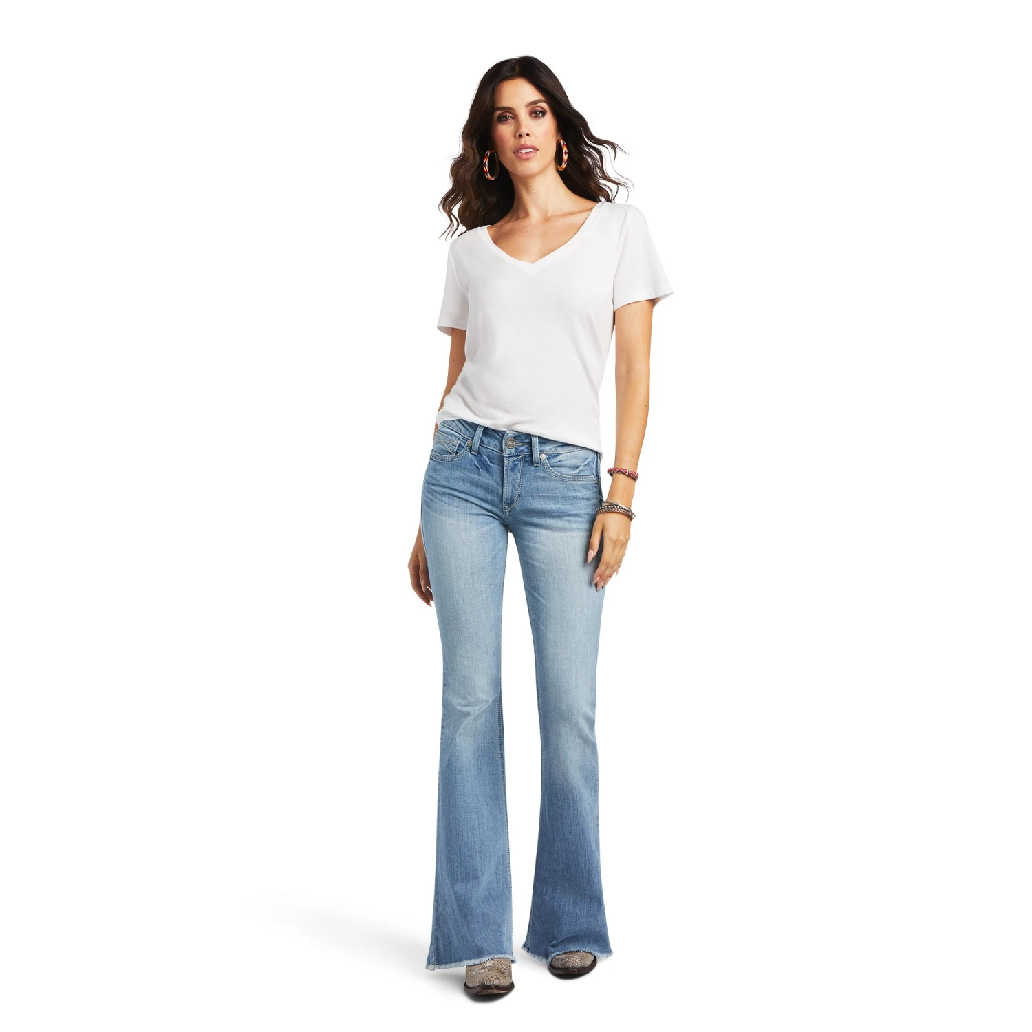 Ariat Ladies R.E.A.L Perfect Rise Regina Flare Jeans 10040503 6 Ariat Ladies R.E.A.L Perfect Rise Regina Flare Jeans 10040503 - Image 6