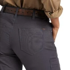 Ariat® Ladies Rebar DuraStretch™ Made Tough Grey Pant 10039149 -Ariat Shop S22 WMS WORK 10039149 detail02