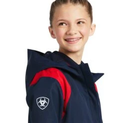 Ariat® Youth Spectator Waterproof Navy Team Jacket 10039213 -Ariat Shop S22 YTH ENGL 10039213 detail01