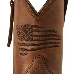 Ariat Children's Anthem Patriot Easy Fit Brown Square Toe Boots 10040367 -Ariat Shop S22 YTH WEST 10040367 detail01