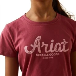 Ariat® Youth Girl's Durable Goods Earth Red Graphic T-Shirt 10043819 -Ariat Shop S23 GLS WEST 10043819 detail03
