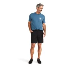 Ariat® Men's Tek 8" Black Shorts 10043183 7 Ariat® Men's Tek 8" Black Shorts 10043183 -Ariat Shop S23 MNS WEST 10043183 full