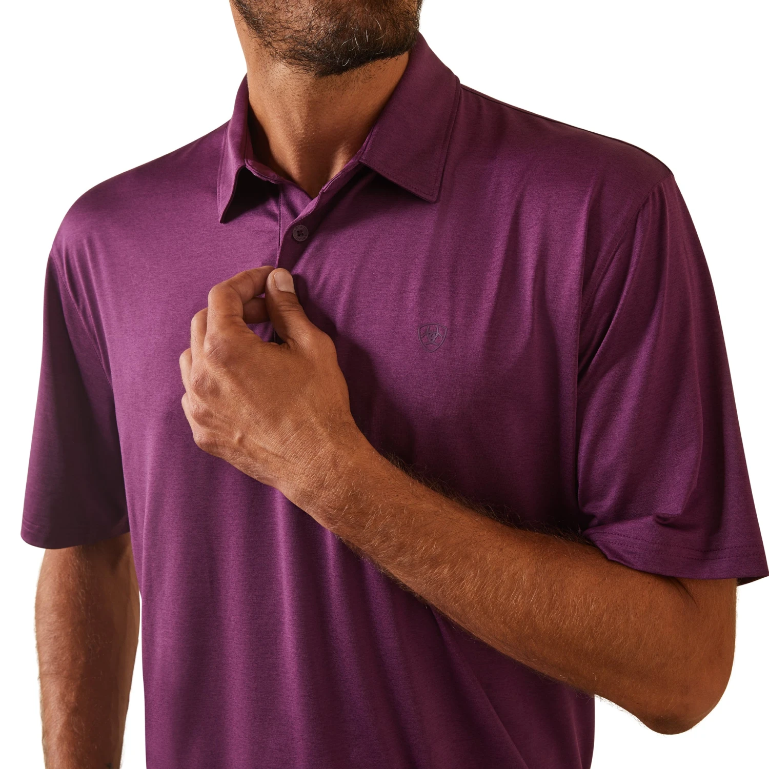 Ariat® Men's Vagabond Purple Charger 2.0 Polo Shirt 10043574 4 Ariat® Men's Vagabond Purple Charger 2.0 Polo Shirt 10043574 - Image 4