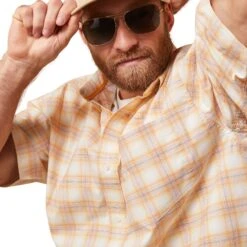 Ariat® Men's Pro Series Koa Golden Rod Button Down Shirt 10043641 -Ariat Shop S23 MNS WEST 10043641 detail01