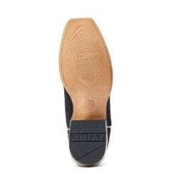 Ariat® Men's Futurity Showman Black Roughout & Roaring Turquoise Western Boots 10044498 -Ariat Shop S23 MNS WEST 10044498 sole