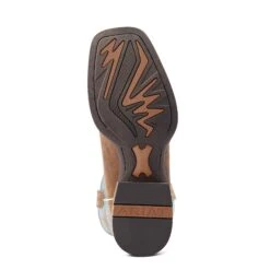 Ariat Men's Ricochet Lightweight Tan & Teal Western Boot 10044568 -Ariat Shop S23 MNS WEST 10044568 sole