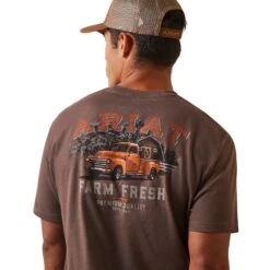 Ariat® Men's Farm Truck Brown Heather Graphic T-Shirt 10044768 8 Ariat® Men's Farm Truck Brown Heather Graphic T-Shirt 10044768 -Ariat Shop S23 MNS WEST 10044768 detail02
