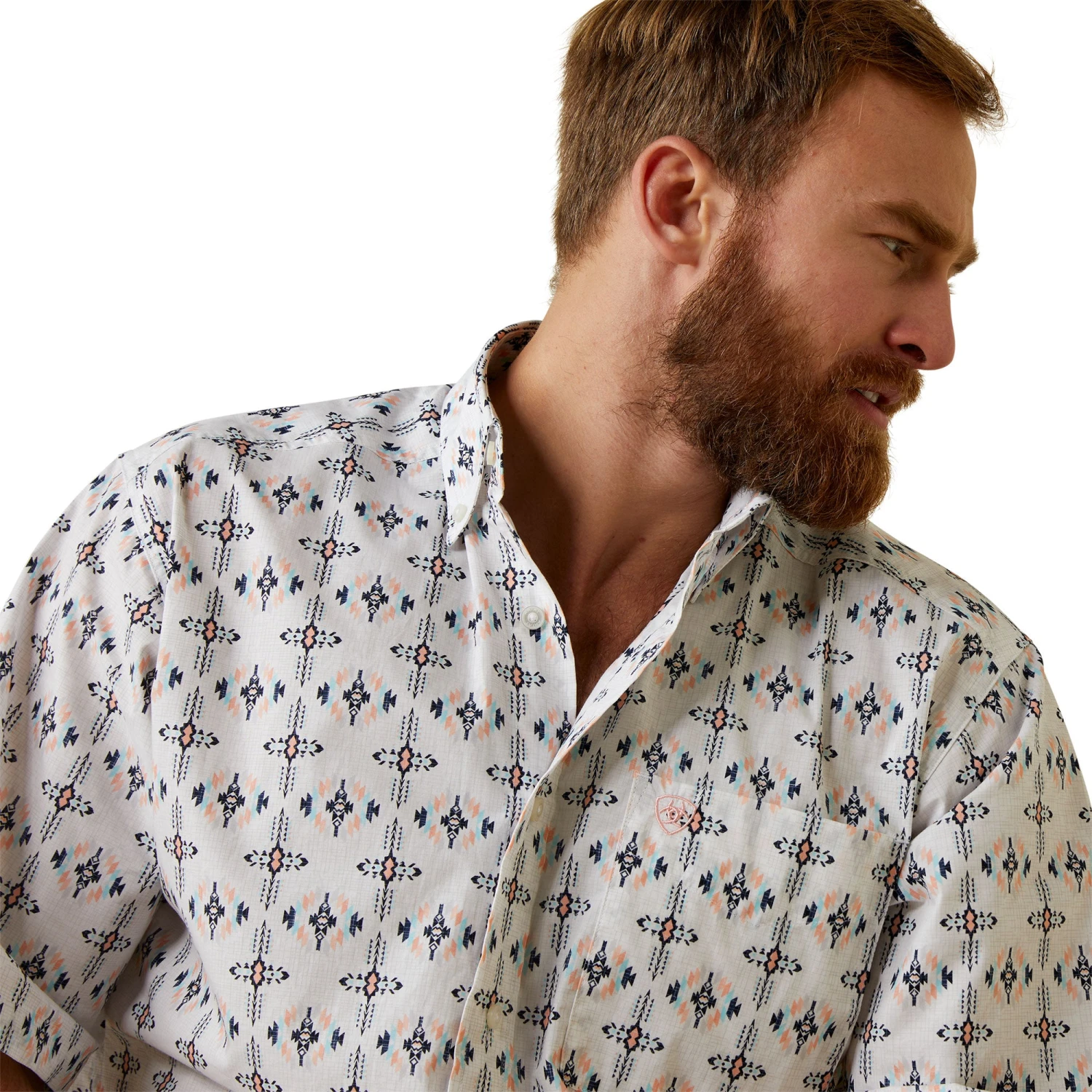 Ariat® Men's Otto Classic White Button Down Shirt 10044867 4 Ariat® Men's Otto Classic White Button Down Shirt 10044867 - Image 4