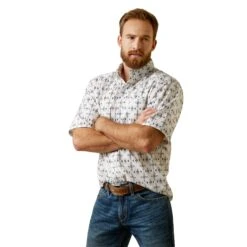 Ariat® Men's Otto Classic White Button Down Shirt 10044867