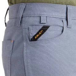 Ariat® Men's Rebar DuraStretch™ Made Tough Flint Stone Shorts 10043170 -Ariat Shop S23 MNS WORK 10043170 detail01