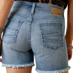 Ariat® Ladies 5" Stephanie Light Wash Denim Shorts 10044360 -Ariat Shop S23 WMS WEST 10044360 detail01