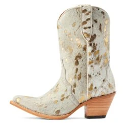 Ariat® Ladies Bandida White Metallic Hair On Western Boots 10044392 -Ariat Shop S23 WMS WEST 10044392 side