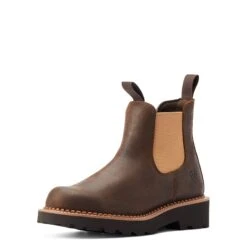 Ariat® Ladies Fatbaby Twin Gore Worn Hickory Western Boots 10044409 -Ariat Shop S23 WMS WEST 10044409 3 4 front