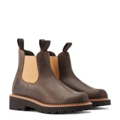 Ariat® Ladies Fatbaby Twin Gore Worn Hickory Western Boots 10044409 -Ariat Shop S23 WMS WEST 10044409 pair