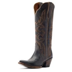 Ariat® Ladies Belinda StretchFit Beduino Black Western Boots 10044414 -Ariat Shop S23 WMS WEST 10044414 3 4 front