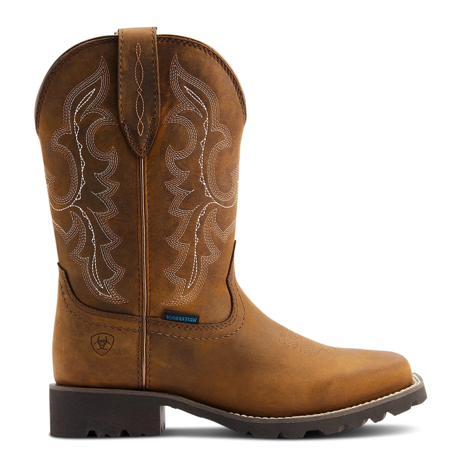 Ariat® Ladies Unbridled™ Rancher H2O Oily Distressed Tan Boots 10044437 3 Ariat® Ladies Unbridled™ Rancher H2O Oily Distressed Tan Boots 10044437 - Image 3