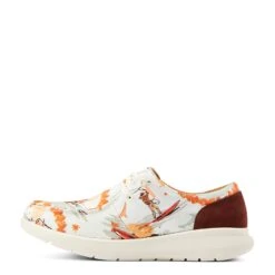 Ariat® Ladies Hilo Aloha Surfing Longhorn Print White Shoes 10044521 -Ariat Shop S23 WMS WEST 10044521 side