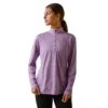 Ariat® Ladies Rebar Evolution Paisley Purple 1/2 Zip T-Shirt 10043434