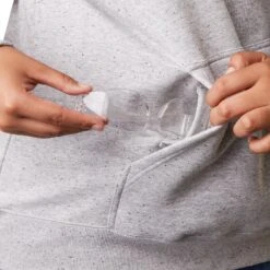 Ariat® Ladies Rebar Skill Set Heather Grey 1/2 Zip Hoodie 10043546 -Ariat Shop S23 WMS WORK 10043546 detail01 plus