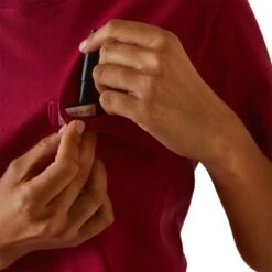 Ariat® Ladies Rebar Cotton Strong™ Cherries Jubilee Pink T-Shirt 10043562 -Ariat Shop S23 WMS WORK 10043562 detail02