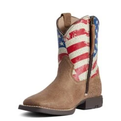 Ariat Children's American Flag Stars &Stripes Leather Boots 10038375 8 Ariat Children's American Flag Stars &Stripes Leather Boots 10038375 -Ariat Shop flags 1